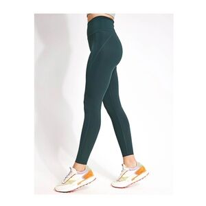 Girlfriend Collective Forest Green High-Waisted Leggings